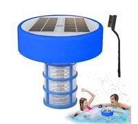 Solar Pool Ionizer, Automatic Water Purifier, Copper Ionization Pool Cleaning, Multi Color LED Lights, Excellent for Freshwater Saltwater Spas, Efficient Pool Care System