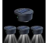 Solar Pool Lights - Solar Pond Lights - Pool Light - 4 Pieces Bright Waterproof Lamps Decorative For Railing Tree Landscaping Porch Deck Party Lawn Outside Christmas Patio Swimming Outdoor Backyard