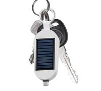 Solar Power Bank 3000mAh - Portable Solar Charger with Wireless Charging for Watch & Phones, Type-C Output | Compact Keychain Design for Travel, Outdoor & Camping