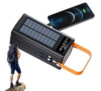 Solar Power Bank 50000MAH Survie Avec Lumière Intégré | Pack Batterie À Charge Rapide De 120 W | Chargeur Solaire Portable Avec Lampe De Poche LED Source D'alimentation Pour Voyage D'urgence En Ca