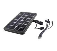 Solar Power Bank, 6 Volt 3W Portable Charger, 9.29x5.63x0.71 inches USB Output, Panel Charging, Lightweight Slim Design, Camping Power Bank for Boat Hiking Car Travel Beach
