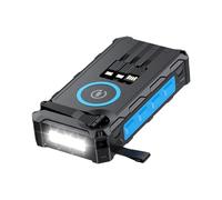 Solar Power Bank, Hand-Crank Charger, Foldable Wireless Battery, Built-in SOS Alarm, Integrated Compass Tool, Perfect for Cyclists and Outdoor Hiking Or Fishing Trips