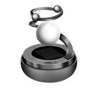 Solar Power Désodorisant de voiture - Parfum d'aromathérapie - Boule d'étoile - Porte-parfum rotatif à 360 ° - Diffuseur d'aromathérapie pour voiture