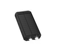 imoshion Solar Powerbank - Batterie externe avec panneau solaire - Charge rapide et fourniture d'énergie - 10.000 mAh - Noir