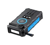 Solar Powerbank, Hand-Crank Wireless Charger, Foldable LED Light Power Bank, SOS Alarm Backup Battery, Compass Navigation Panel, for Cyclists, Hiking, Fishing, Camping, Travel, Survival, Outdoor