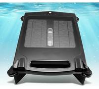 Solar Powered Automatic Robotic Pool Skimmer Cleaner, Skimmer De Piscine sans Fil, avec Mode De Charge Double, Évitement Intelligent des Obstacles, Nettoyage 24/7