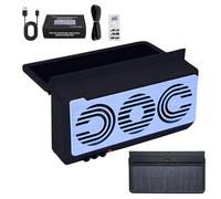 Solar Powered Car Window Fan - Portable Window-Mount Cooling Fan with Solar Panel and Quiet Motor | Air Circulation and Purification Device for Cars, RVs, Trucks, Travel, Camping, Outdoor, Vehicle