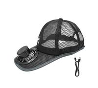 Solar Powered Fan Baseball Hat - USB Rechargeable Cooling Cap, Wide Brim Su