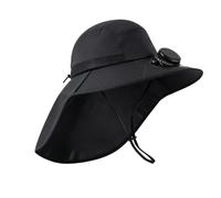 Solar Powered Fan Hat - Adjustable Sun Protection Beach Headwear