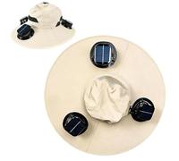 Solar Powered Fan Hat - Rechargeable Visor | Wide-Brim Cooling Gear