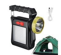 Solar Powered Flashlight, Solar Flashlight Rechargeable, Outdoor Fishing Flashlights, Portable Outdoor Lighting Tool, Handheld Torch For Camping Cycling Climbing