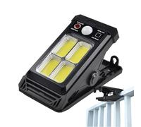 Solar-Powered Garden Lights - Motion Sensor Outdoor Lamps, 1200mAh Battery Clip-On Design, Waterproof LED Security Lighting for Walkway Pathway Balcony Patio, Landscape Accent Light