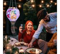 Solar Powered Hot Air Balloon Lantern - Hot Air Balloon Solars Lantern | Landscape Decoration Garden Ornament | Landscape Solar Pathway Light For Yard Farmhouse Patio Pathway Outside Decoration
