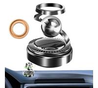 Solar Powered Rotating Car Freshener - Rotating Diffuser With Scents, Solar Powered Purifier, Aromatherapy Device, Rotatable Car Accessory | Perfect For Vehicle, Home, RVs, Refreshing, Moo