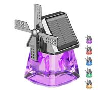 Solar-Powered Windmill Aroma Car Air Freshener, Windmill Design Solar Energy Rotating Aromatherapy, Solar Windmills Aroma Car Air Freshener Perfume, Auto Interior Decorati (Purple Osthus)