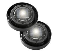 Solar Replacement Lights for Lanterns - 2 Pieces Waterproof Yard Lighting Parts,Solar Garden Light Replacement Lid - for Homeowners Decorators Backyard Driveway Deck Patio Pathway Garage Shed Campsite