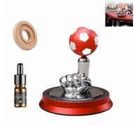 Solar Rotating Football Car Air Freshener & Aromatherapy Diffuser,Olar Dashboard Wireless Fragrance Balls Decorations,360° Reusable Ornament for Car,Office & Home (Red)