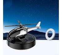 Solar Rotating Helicopter Car Diffuser ABS Scent(Black - Cologne)