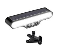 Solar Sensor Lights, Clip On Wall Lamp, 1.57x1.77 inches Waterproof Garden Lights Solar Powered with High Conversion Panels, Wireless Exterior Wall Sconce, 360° Adjustable Security Lighting for Home