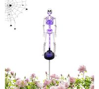 Solar Skeleton Yard Stake | 3D Fake Human Bone Figurine Sign