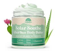 Solar Soothe Beurre corporel 220 g - Lait pour le corps à la fleur de cactus avec cactus cicatrisant et aloe vera - Crème naturelle pour le corps pour peaux sensibles