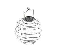 SOLAR SPIRAL LANTERN - BLACK - IP44 - METAL - 22 CM - 3000K -
