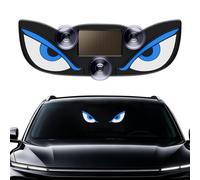 Solar Spooky Eye LED Car Light, USB C Rechargeable Suction Cup Decoration | Wireless Spooky Eyes with Breathing Effects Suction Cup Mounting and Dual Charging for Custom Vehicle Interior Displays