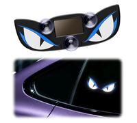 Solar Spooky Eye LED Car Light, USB C Rechargeable Suction Cup Decoration | Wireless Spooky Eyes with Breathing Effects Suction Cup Mounting and Dual Charging for Custom Vehicle Interior Displays