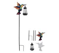 Solar Stake Lights - Waterproof LED Metal Resin, Standard Size with Ground Spikes, Small Solar Lights, Aesthetic Outdoor Lamp, for Patio Path Walkway Lawn House, Effortless Lighting