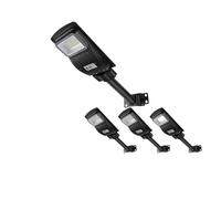 Solar Street Light Remote extérieure pour Le Jardin extérieur Paysage Mur-projecteur Powered Flood 450 LED (120LED4PCS)