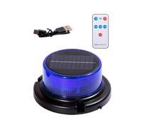 Solar Strobe Light, Vehicle Warning Signal, 4.33x2.76x5.91 Inches Solar Powered Safety Beacon, Automotive Alert Light, LED Strobe with High Visibility Design, Vehicle Safety for Offroad Night Use