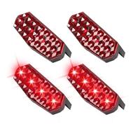 Solar Strobe Lights, Flashing Beacons, 1.3x3.13in High Brightness LED Alarm Fixtures, Auto Warning Design for Car, Trucks, Road Safety, Construction Sites, Traffic Signs, Vehicles