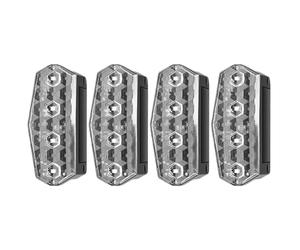 Solar Strobe Lights, Flashing Beacons, 1.3x3.13in High Brightness LED Alarm Fixtures, Auto Warning Design for Car, Trucks, Road Safety, Construction Sites, Traffic Signs, Vehicles