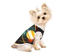 Solar System Jupiter Saturn Gilet léger sans manches pour chien et chat, design en maille respirante pour promenade et jeu d'été