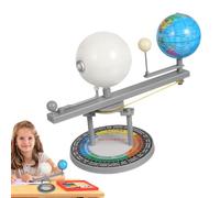 Solar System Model - Planet Model | Earth Model | Sun Earth Moon Orbital Model With Light-Up Planets Moon Model Sun Earth Moon Orbital Model With Rotating Parts Solar Teaching Aids Solar System Model