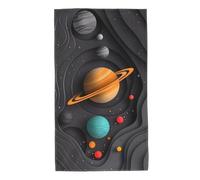 Solar System Serviettes en papier pour art - Serviettes en microfibre douce et très absorbante pour salle de bain, douche, entraînement, salle de sport, voyage - 40,6 x 68,6 cm