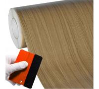 Solar Systems - Film Autocollant pour Meubles, Stickers, Revêtement Meuble de Cuisine, Meuble Chambre, Décoration, Deco Bureau - Bricolage - Épais et Texturé - 122x500cm, Motif : Chêne Classique