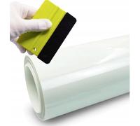 Solar Systems Film de Protection de Peinture Universel Transparent avec raclette - Film de Protection pour Voiture avec revêtement hydrophobe et Fonction d'auto-guérison - Film Autocollant PPF -