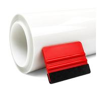 Solar Systems Film de Protection de Peinture Universel Transparent Avec Raclette - Protection Pour Voiture Avec Revêtement Hydrophobe et Fonction d'Auto-guérison - Autocollant PPF