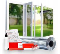 SOLAR SYSTEMS - Film de Protection Solaire pour Fenêtres - Anti Regard - Effet Miroir, Auto-Adhésif - Protection Thermique, Anti-UV, Film Isolant - 100x300cm