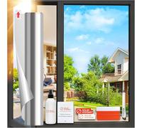 SOLAR SYSTEMS - Film de Protection Solaire pour Fenêtres - Anti Regard - Effet Miroir, Auto-Adhésif - Protection Thermique, Anti-UV, Film Isolant - 50x200cm