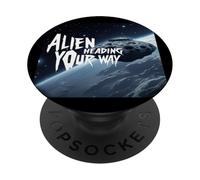 Solar Systems met Le Vaisseau Space Aliens en Route vers Vous PopSockets PopGrip Adhésif