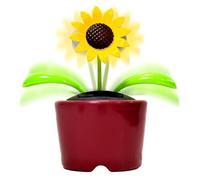 Solar Toys, Swinging Flower Figurines, 4.53x4.33in Weather Resistant Car Dashboard Decor, Funny Dancing Ornament, Portable Table Accessory for Living Room, Bedroom, Outdoor