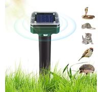 Solar Ultrasonic Animal - Outdoor Cat Control Stake | Ultrasonic Cat Device for Gardens, Yards, Camping Humane | Solar-Powered for Safe Animal Control