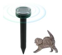 Solar Ultrasonic Animal - Outdoor Cat Control Stake | Ultrasonic Cat Device for Gardens, Yards, Camping Humane | Solar-Powered for Safe Animal Control