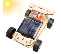 Solar Vehicle Experiment Toy - Wooden DIY Kit Physics Learning STEM Renewable Energy Exploration Build Science Education Tool | Perfect for Home School Lab Classroom Students Teens Interactive Use