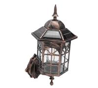 Solar Vintage Wall Light Classical LED Motion Sensor Lamp IP65 Waterproof