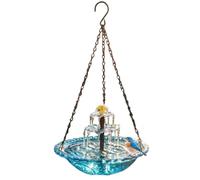 Solar Vogeltränke - 45 Cm Hängendes Vogelbad | ABS Dekorative Garten Schale, Ideal Für Wildvögel Auf Dem Balkon Und Der Terrasse Sorgt Für Ein Nachhaltiges Naturerlebnis Im Außenbereich Pflegeleicht