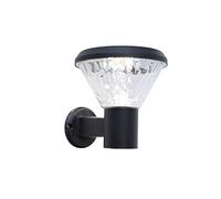 Solar Wall Lamp Fixture Led Aluminum Outdoor Wall Light,Round Outdoor Wall Sconce, Ip54 Waterproof Porch Lights, Modern Patio Lights For House Entryway Doorway/24 * 26Cm