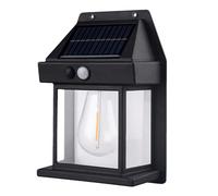 Solar Wall Lights - ABS 17x12x6cm, Motion Sensor Lights, Outdoor LED | Waterproof Lamp, Fence Lighting, Patio, Garden, Yard, Built-In Solar Panel, Auto On/Off, Energy Saving